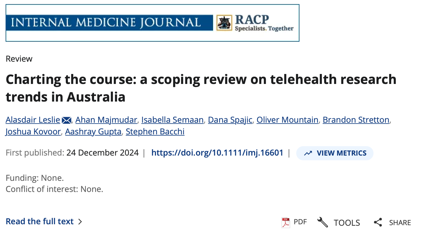 Charting the Course: Telehealth Trends in Australia
