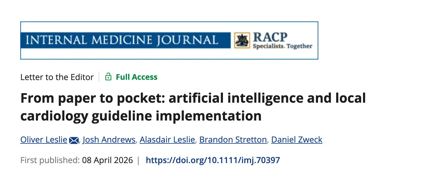 From paper to pocket: artificial intelligence and local cardiology guideline implementation