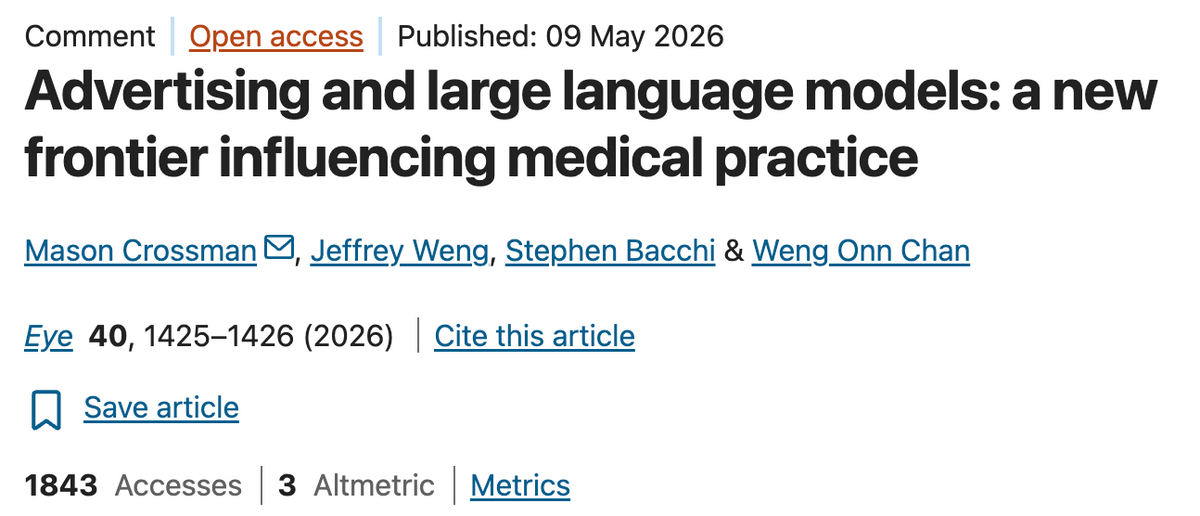 When Medical AI Becomes an Advertising Channel